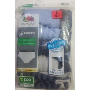 New Fruit of the Loom kids boxer briefs 3 pack size S 6-8